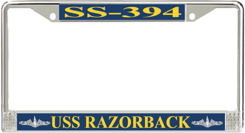 USS Razorback SS-394 License Plate Frame