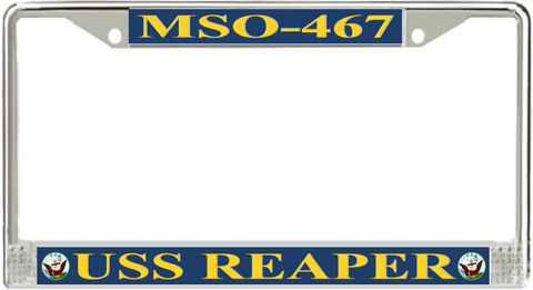 USS Reaper MSO-467 License Plate Frame