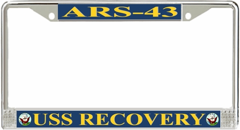 USS Recovery ARS-43 License Plate Frame