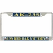 USS Red Oak Victory AK-235 License Plate Frame