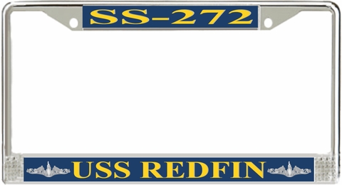 USS Redfin SS-272 License Plate Frame