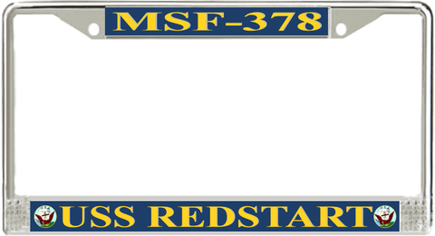 USS Redstart MSF-378 License Plate Frame