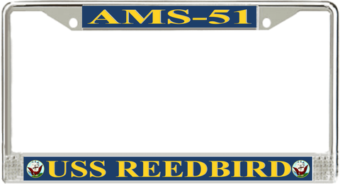 USS Reedbird AMS-51 License Plate Frame