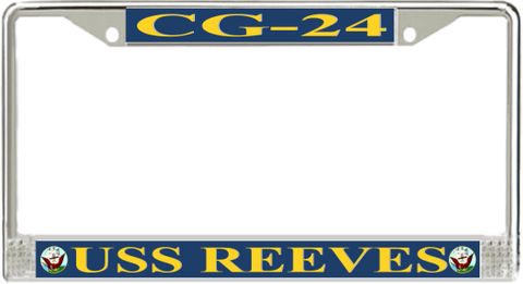 USS Reeves CG-24 License Plate Frame