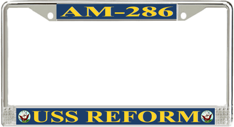 USS Reform AM-286 License Plate Frame