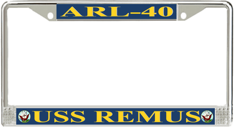 USS Remus ARL-40 License Plate Frame