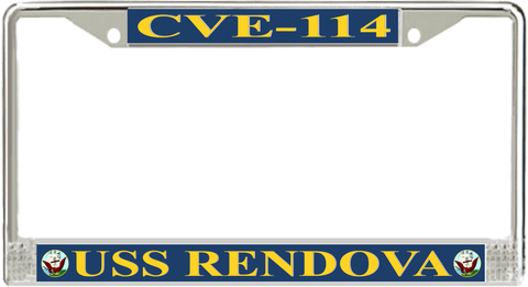 USS Rendova CVE-114 License Plate Frame