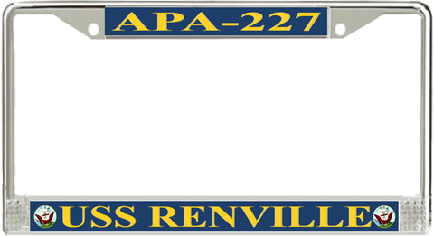 USS Renville APA-227 License Plate Frame