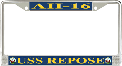USS Repose AH-16 License Plate Frame