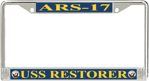 USS Restorer ARS-17 License Plate Frame