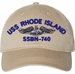 USS Rhode Island SSBN-740 with Dolphins Unstructured Dad Cap