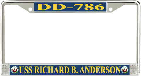 USS Richard B. Anderson DD-786 License Plate Frame