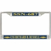 USS Richard B. Russell SSN-687 License Plate Frame