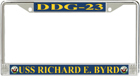 USS Richard E. Byrd DDG-23 License Plate Frame
