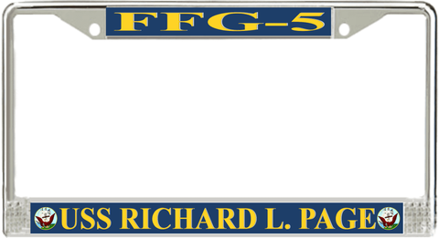 USS Richard L. Page FFG-5 License Plate Frame