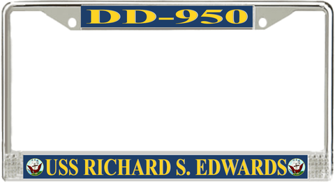 USS Richard S. Edwards DD-950 License Plate Frame