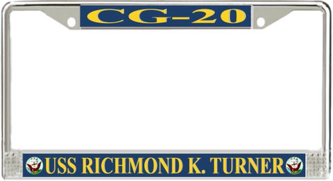 USS Richmond K. Turner CG-20 License Plate Frame