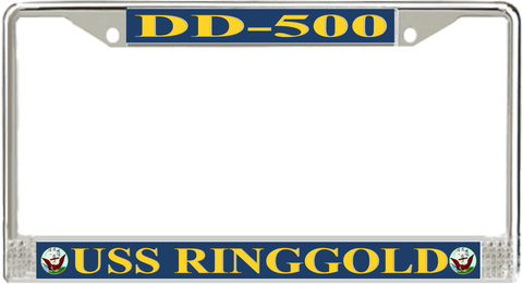 USS Ringgold DD-500 License Plate Frame