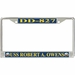 USS Robert A. Owens DD-827 License Plate Frame