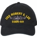 USS Robert E Lee SSBN-601 with Dolphins Unstructured Dad Cap