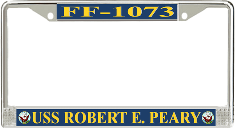 USS Robert E. Peary FF-1073 License Plate Frame