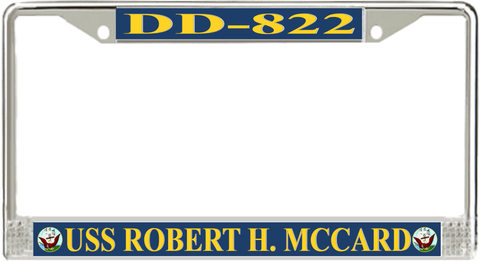 USS Robert H. McCard DD-822 License Plate Frame