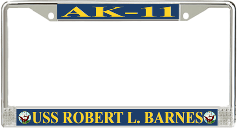 USS Robert L. Barnes AK-11 License Plate Frame
