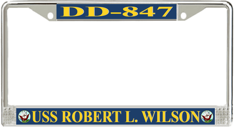 USS Robert L. Wilson DD-847 License Plate Frame