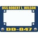 USS Robert L. Wilson DD-847 Motorcycle Frame
