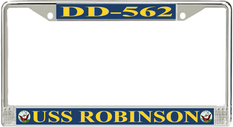 USS Robinson DD-562 License Plate Frame