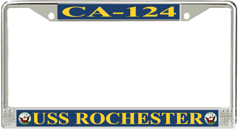 USS Rochester CA-124 License Plate Frame