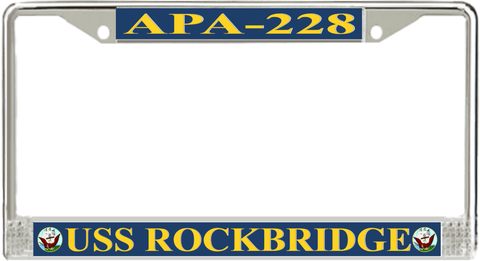 USS Rockbridge APA-228 License Plate Frame