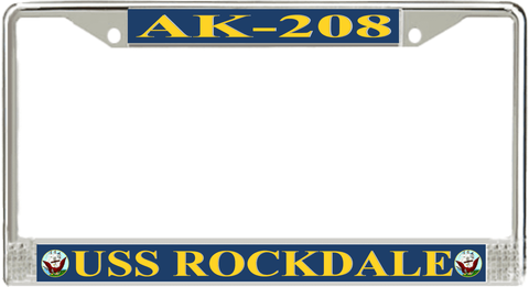 USS Rockdale AK-208 License Plate Frame
