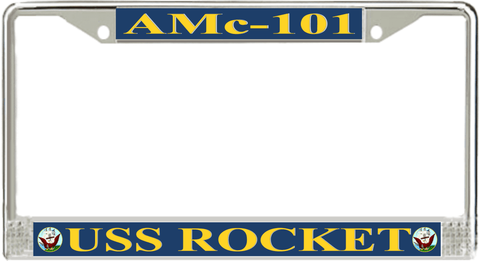 USS Rocket AMc-101 License Plate Frame
