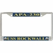 USS Rockwall APA-230 License Plate Frame