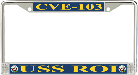 USS Roi CVE-103 License Plate Frame