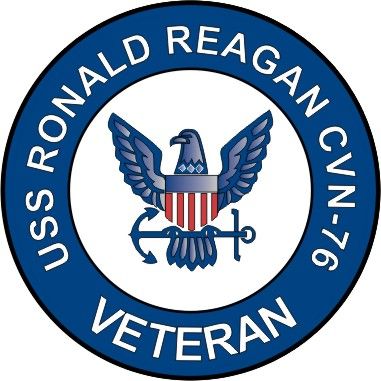 USS Ronald Reagan CVN-76 Veteran Decal Sticker