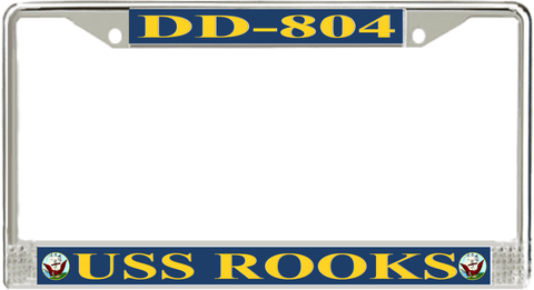 USS Rooks DD-804 License Plate Frame