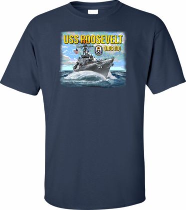 USS Roosevelt DDG-80 Printed Art T-Shirt