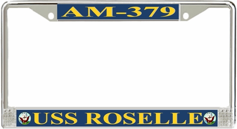 USS Roselle AM-379 License Plate Frame