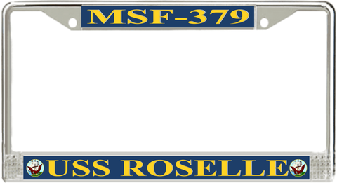 USS Roselle MSF-379 License Plate Frame