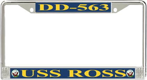 USS Ross DD-563 License Plate Frame
