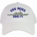 USS Ross DDG-71 Embroidered Ship Cap