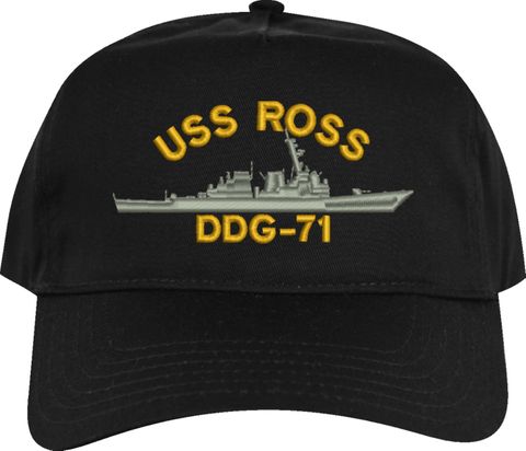 USS Ross DDG-71 Embroidered Ship Cap