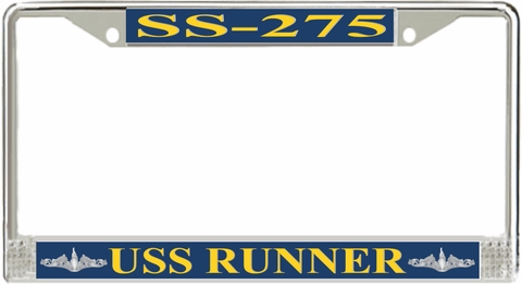 USS Runner SS-275 License Plate Frame