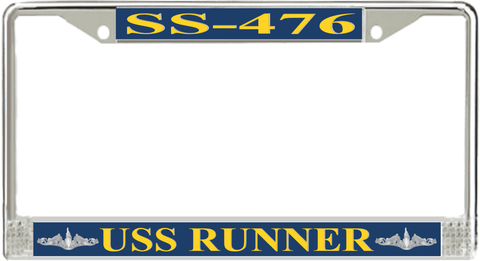 USS Runner SS-476 License Plate Frame
