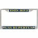 USS Rupertus DD-851 License Plate Frame