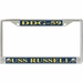 USS Russell DDG-59 License Plate Frame