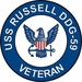 USS Russell DDG-59 Veteran Decal Sticker
