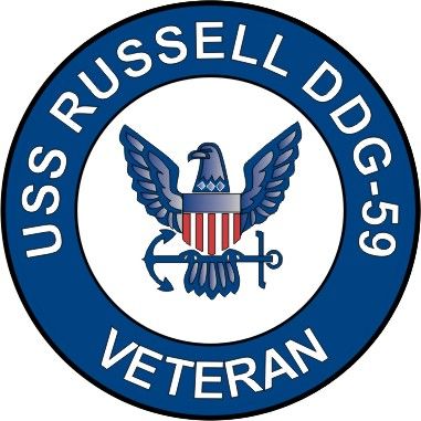USS Russell DDG-59 Veteran Decal Sticker